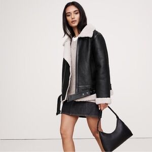 Banana Republic Shearling Aviator Jacket